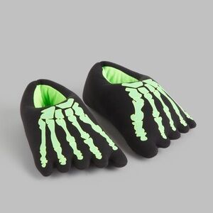 H&M Skeleton Foot Slippers NWOT